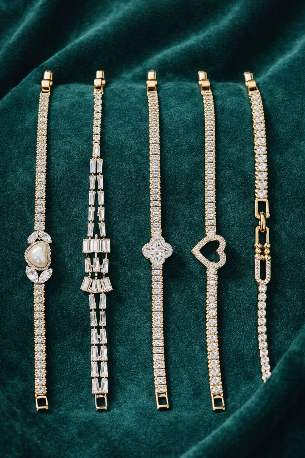 Gold Tennis Bracelet for Women