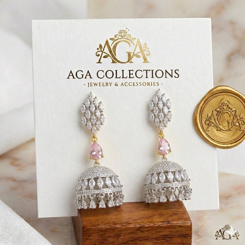 Premium Wedding Silver Earings