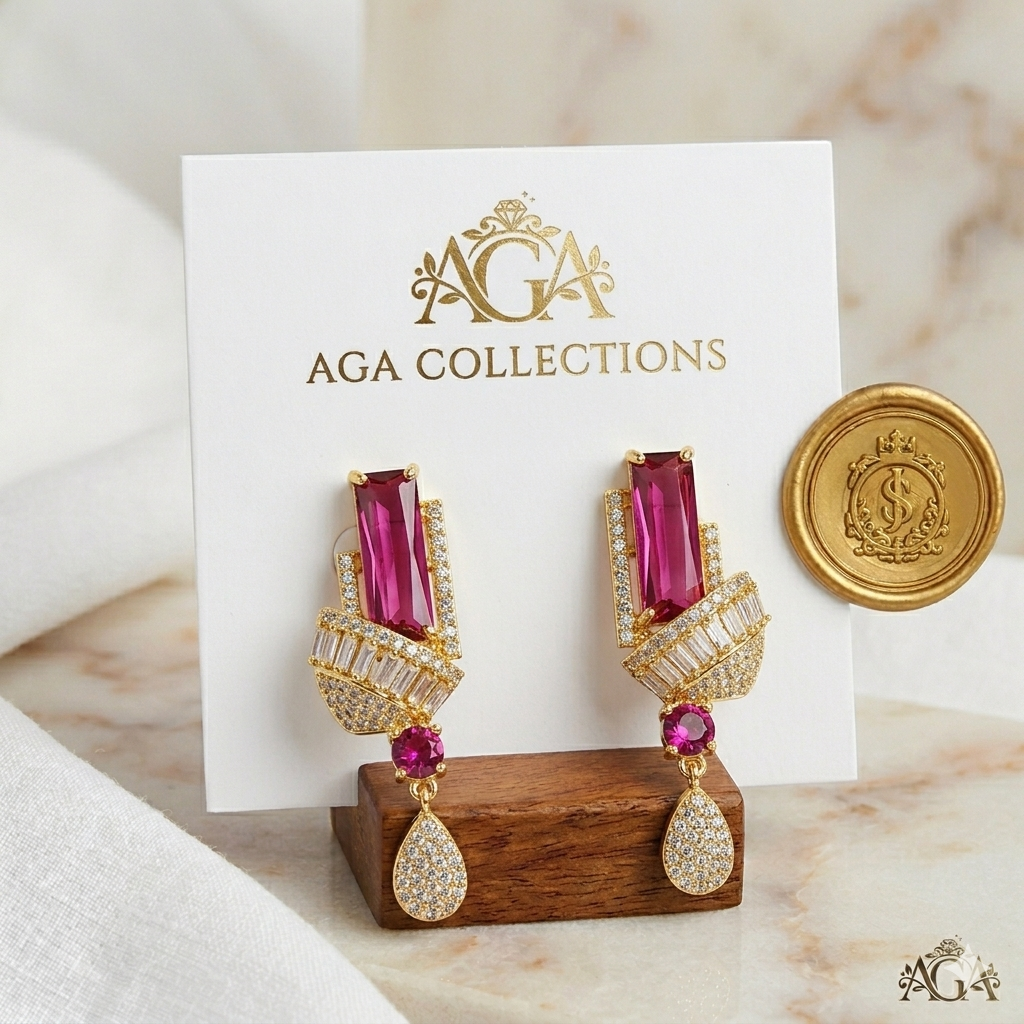 Textured Gold Stud Earrings