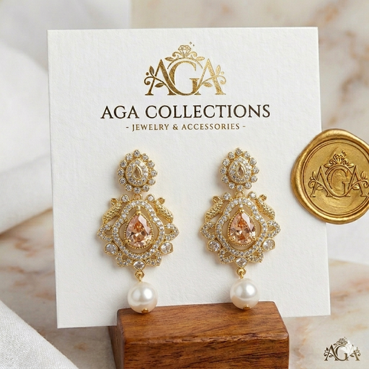Emerald Green Drop Earrings