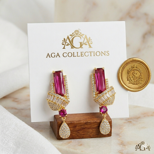 Textured Gold Stud Earrings